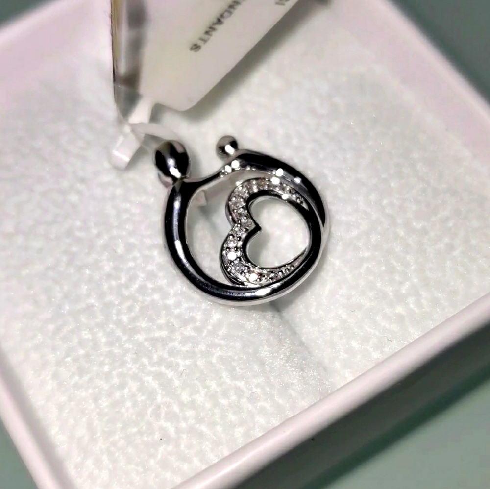 Genuine Diamond Accent Pendant